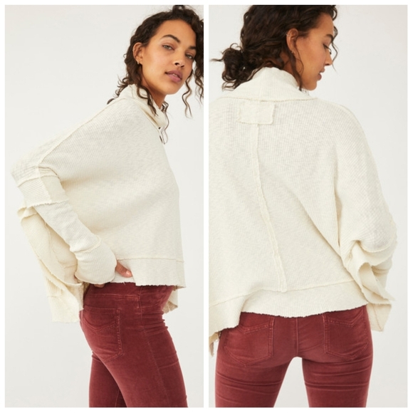 NWT We The Free People Moon Daisy Pullover Top in Starshine Small - Picture 1 of 13